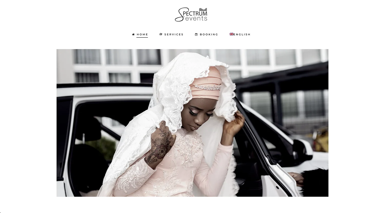 Spectrum Events - Business website design project by WebtechZentrum